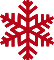 Floco de neve vermelho